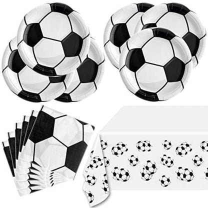 Soccer Theme Party Paper Plates - 10PC