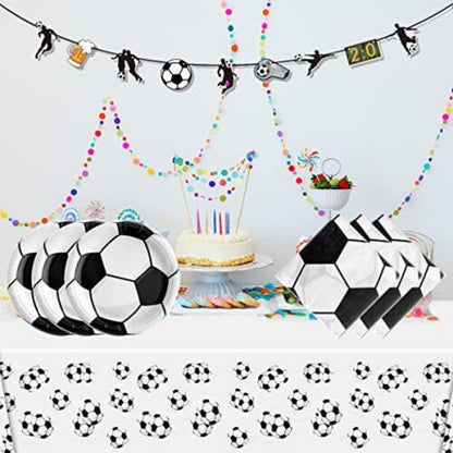 Soccer Theme Party Paper Plates - 10PC