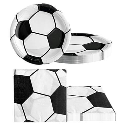 Soccer Theme Party Paper Plates - 10PC