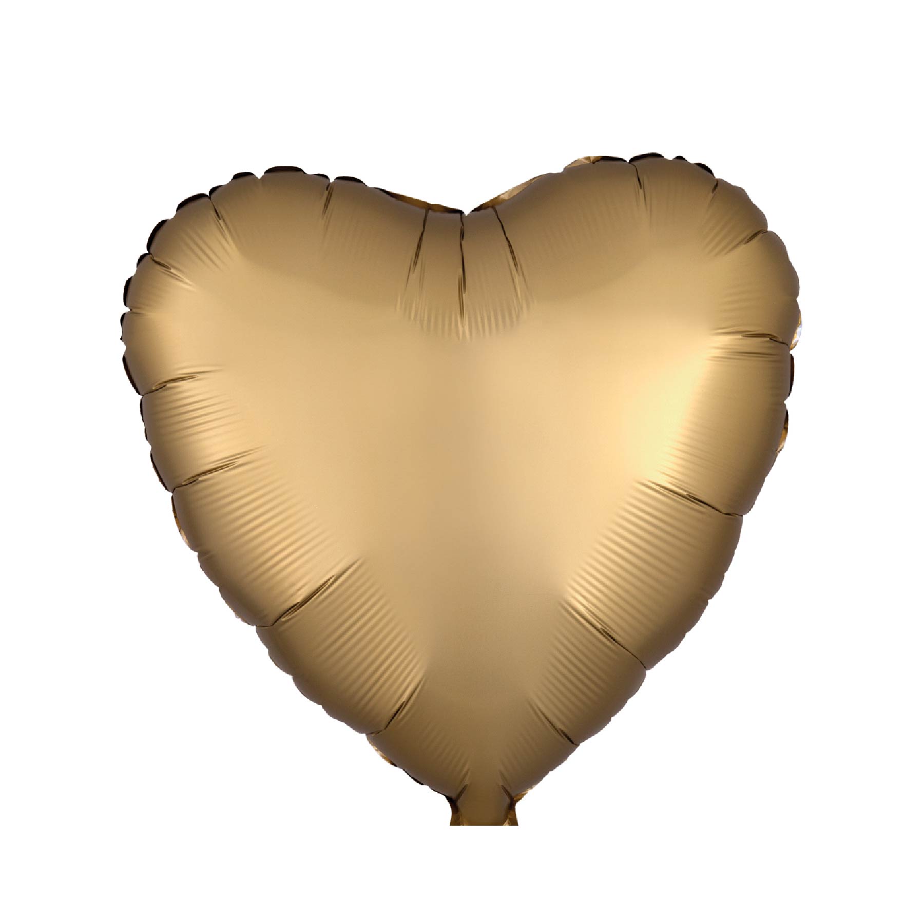 Gold Heart Matte Balloons 18"