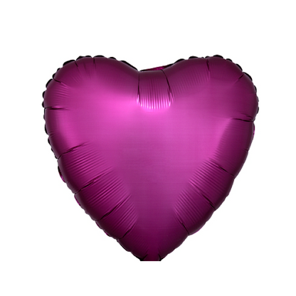 Satin Pomegranate Heart Balloon 18