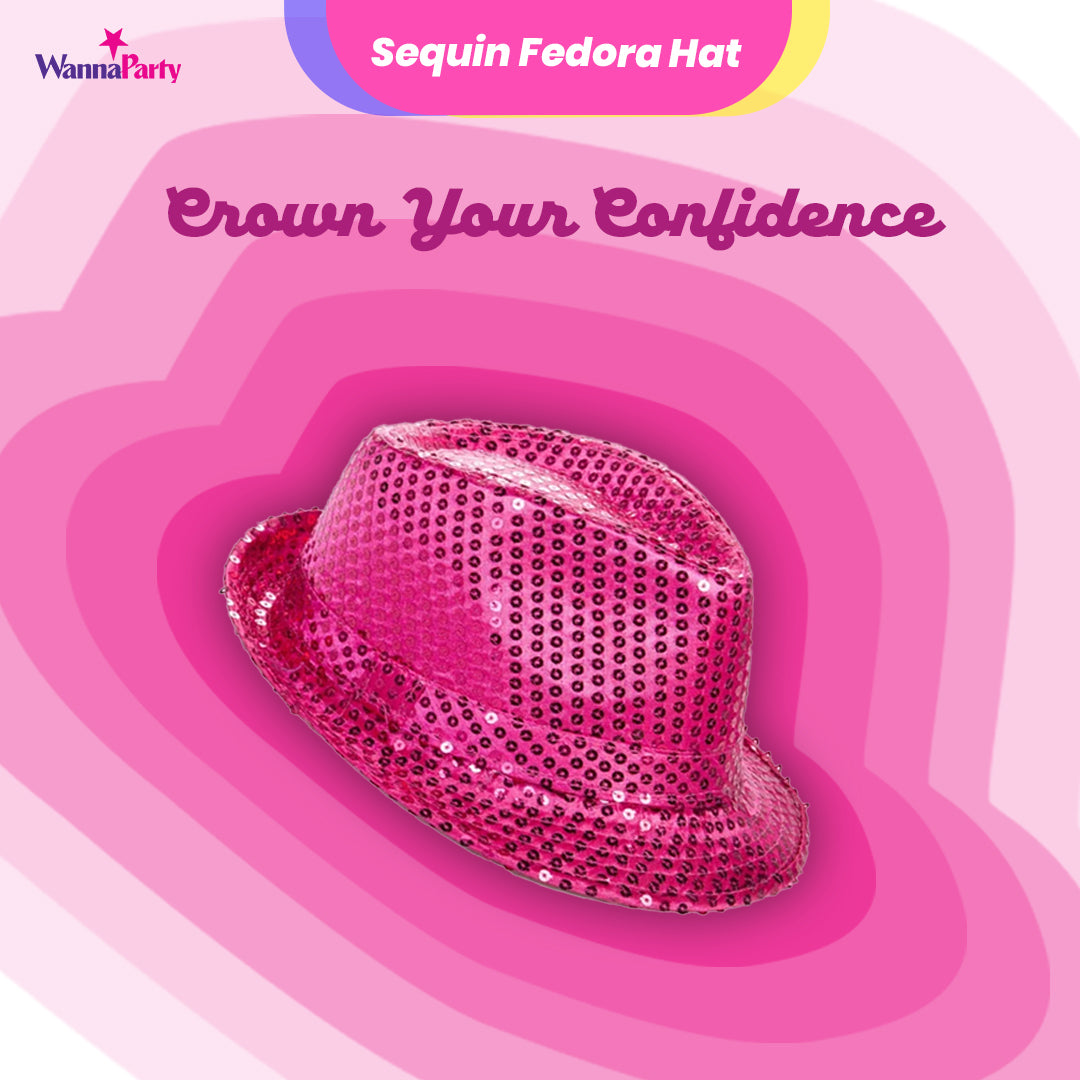 Sequin Hat Pink