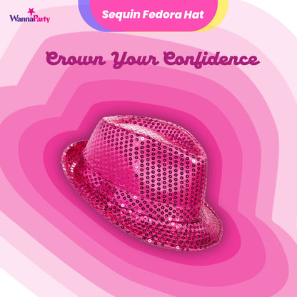 Sequin Hat Pink