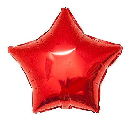 Red Star Shaped Balloon 18 - 1PC