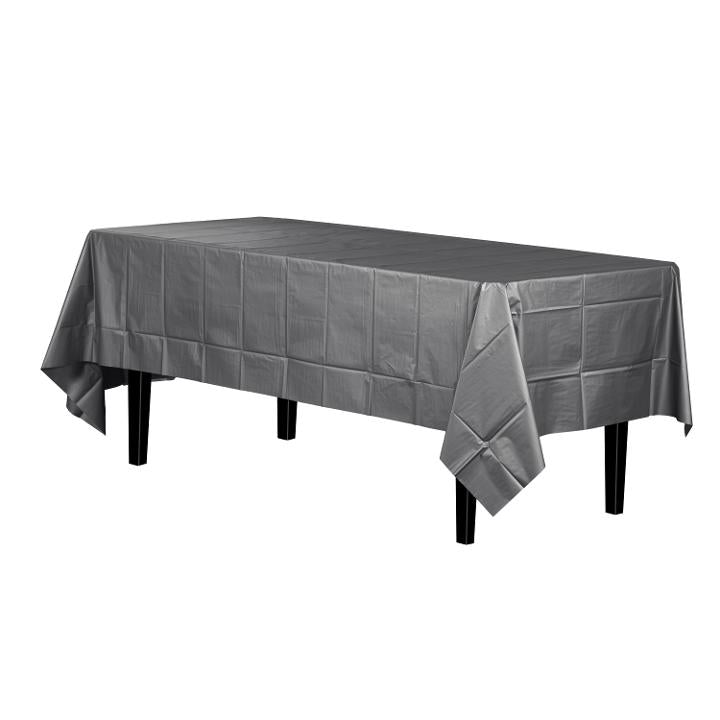 Silver Tablecover 54 inch x 108 inch