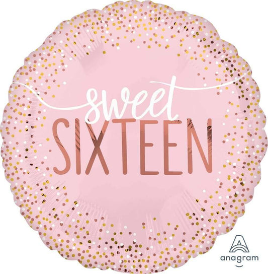 Sweet Sixteen Blushing Pink Balloon 18" S40