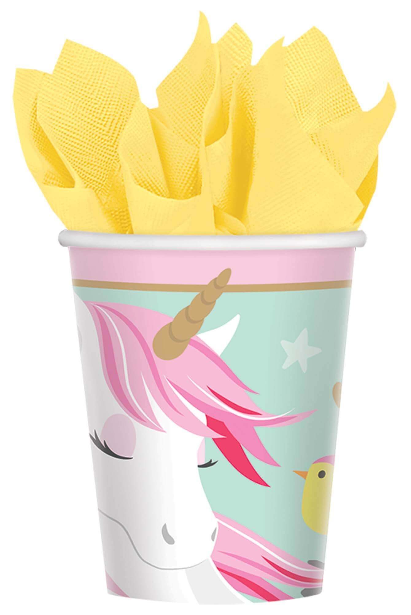 Magical Unicorn Paper Cups - 8PC