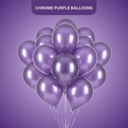 Chrome Purple Premium Latex Balloons 10" - 20PC