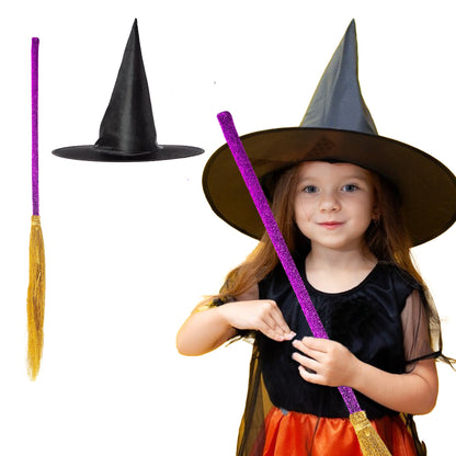 Black Witch Hat and Broom