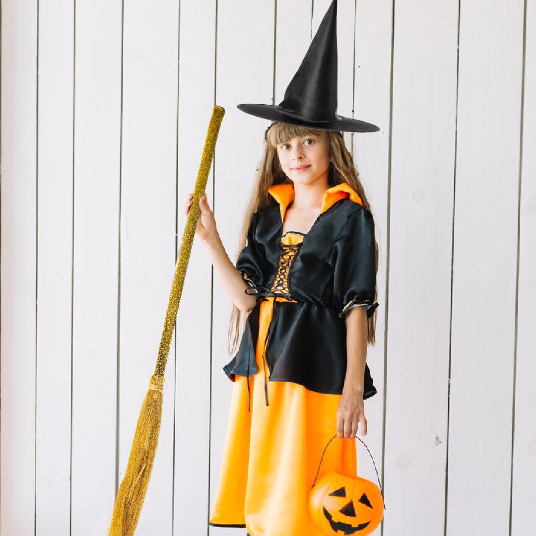 Black Witch Hat and Broom