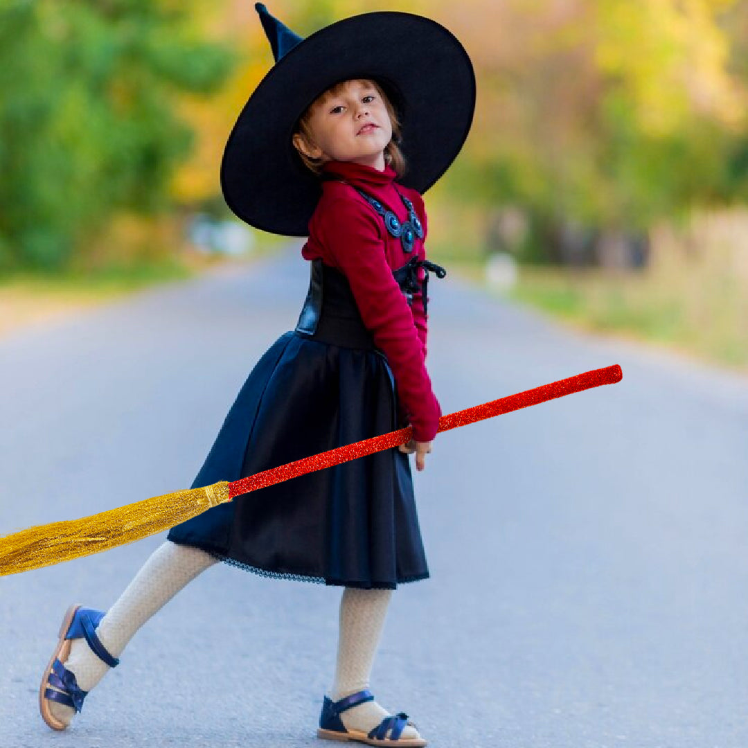 Black Witch Hat and Broom