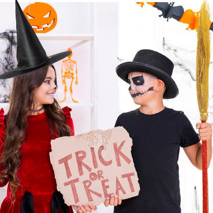 Black Witch Hat and Broom