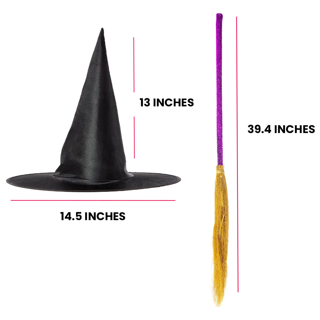 Black Witch Hat and Broom