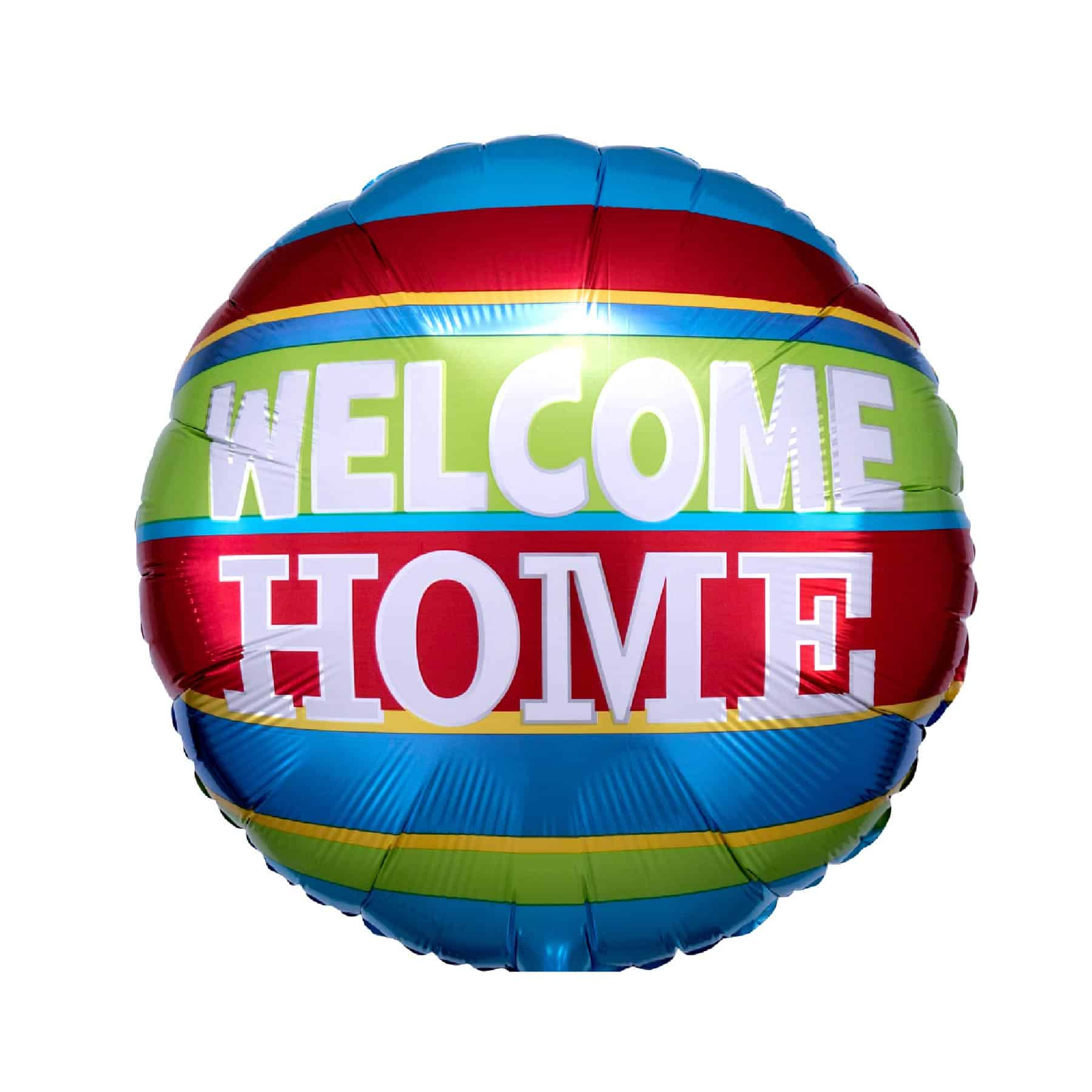 Welcome Home Colorful Stripes Balloon 18" S40