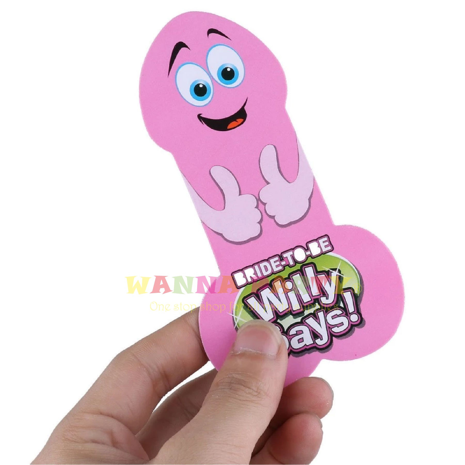 Bachelorette Party Quirky Shaped Cards Game - What Willy Says Card Game - 24 Cards