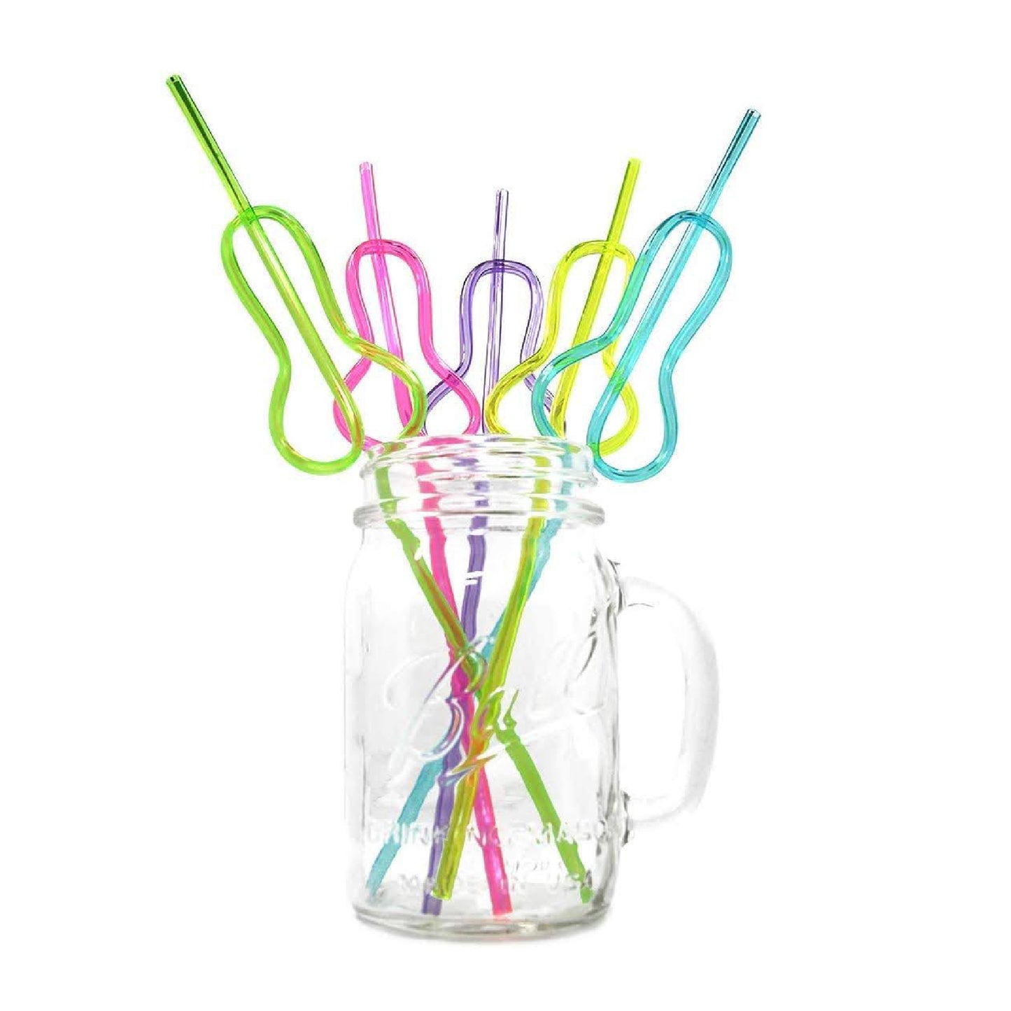 Willy Shaped Drinking Straws | Fun Bachelorette Party Accessory | Quirky Favors - 10PCS