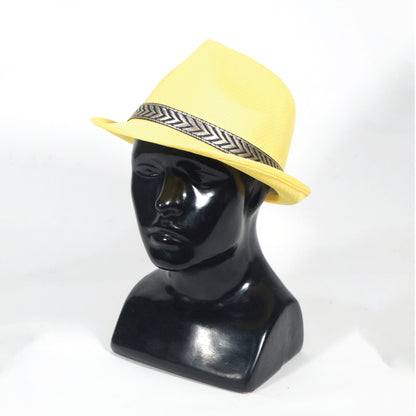 Fedora Hat Neon Yellow