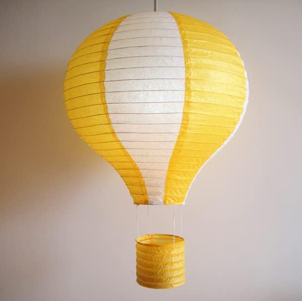 Hot Air Balloons Lanterns Yellow