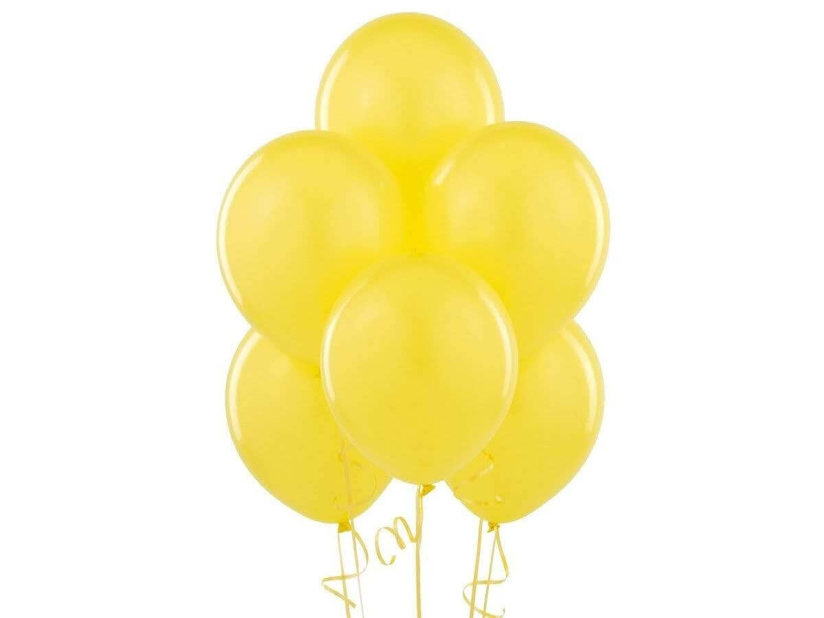 12" Pastel Yellow Balloon