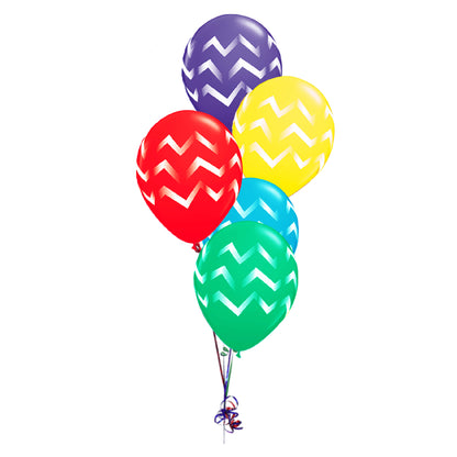 Chevron Stripes Latex Balloons